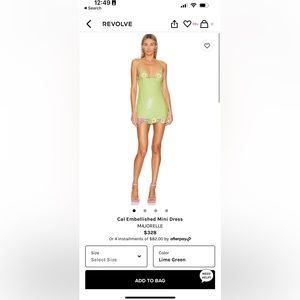 Cal Embellished Mini Dress Small